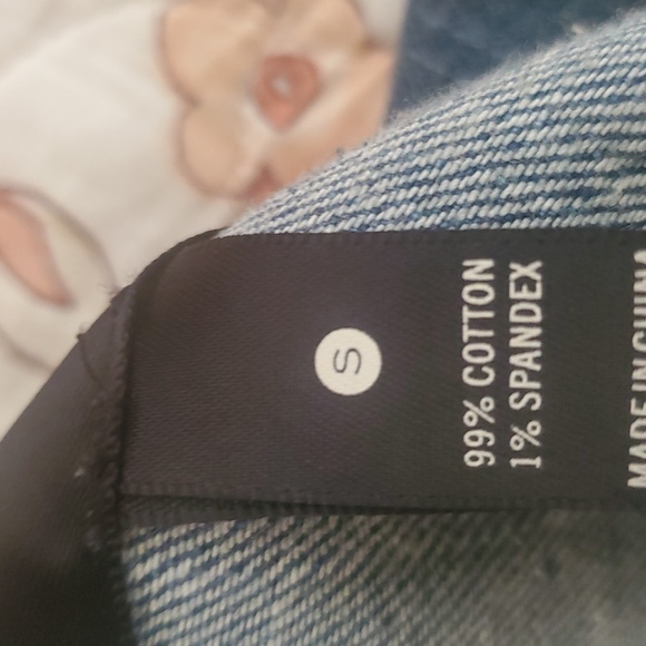 Aqua Light Blue Super Cute Denim Fabric - Picture 8 of 9